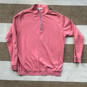 Peter Millar 1/4 zip cotton sweater. Men’s large. Salmon color